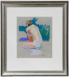 Richard J.S. Young - 2000 Pastel, Seated Nude