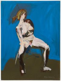 Richard J.S. Young - 20th Century Oil, Seated Nude