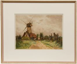 William Tatton Winter - Early 20th Century Etching, St Martin's Mill, Canterbury