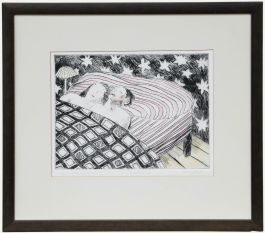 Richard Sorrell (b.1948) - Framed 20th Century Etching, Beauty Sleep
