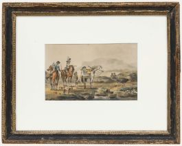 Francis William Topham (1808-1877) - 19th Century Watercolour, The Morning Ride