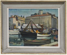 Savani - Mid 20th Century Oil, Fishing Boat