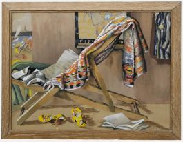 Hilma M. Armitage - 1937 Gouache, Deckchair