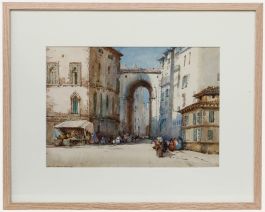 Noel Harry Leaver (1889-1951) ARCA - Framed Watercolour, An Acient City Archway