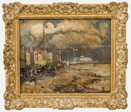 Early 20th Century Oil - The Promenade