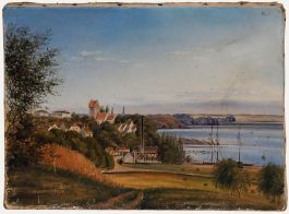 Framed Late 19th Century Oil - Coastal View