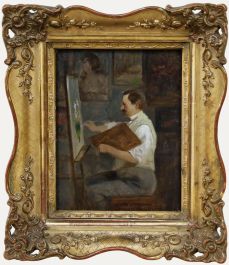 August Hermann Knoop (1856-1919) - Framed Early 20th Century Oil, My Dear Friend