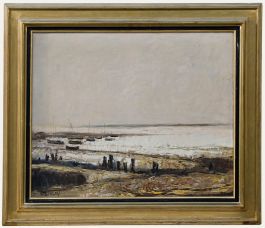Aimé Daniel Steinlen (1923-1996) - Framed Oil, From the Dunes