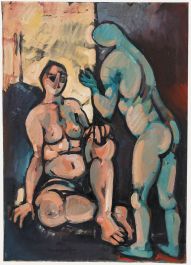Petros Koufovassilis (b.1949) - 1985 Oil, Seduction