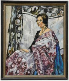 Joanne Thomson (1935-2024) - 20th Century Oil, The Gurkha's Wife