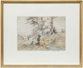 Henry Wilkinson RE (1921-2011) - Framed 20th Century Etching, Pheasant Shoot