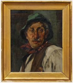 Willi Hans Berger-Willing (1882-1969) - Early 20th Century Oil, Rustic Gentleman