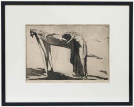 Ernest Rosenthal (b.1920) - Framed 1962 Etching, Entierro