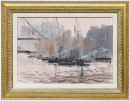 Mid 20th Century Oil - Thames Docklands
