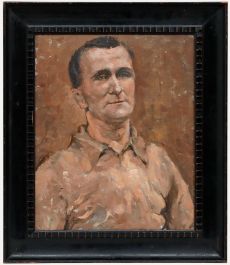 E. M. Johnson - Framed Mid 20th Century Oil, Portrait of a Gentleman