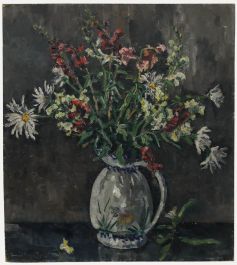 Immanuel Meyer-Pyritz (1902-1974) - Oil, Flowers in a Ceramic Jug