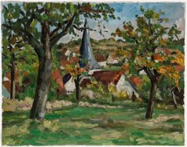 Sepp Vees (1908-1989) - Impressionist Mid 20th Century Oil, View of Flacht