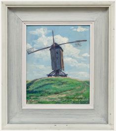 Pierre Abattucci (1871-1942) - Framed Mid 20th Century Oil, Mill on the Hill