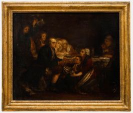 After Jean-Baptiste Greuze (1725-1805) - Framed Early 19th Century Oil, Epiphany
