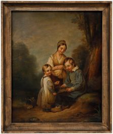 Clara Wulffaert (1812-1867) - Framed Mid 19th Century Oil, The Bird Nest