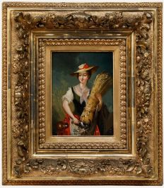 German School Fine 18th Century Oil - Summer Harvest