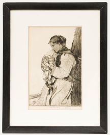 William Lee-Hankey (1869-1952) - Early 20th Century Etching, Mother and Child