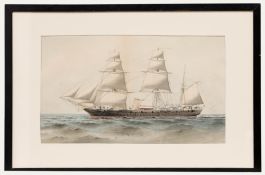 William Mackenzie Thomson - Framed Late 19th Century Watercolour, HMS Garnet