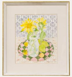 Eleanor Scarfe (1911-1992) - Framed Watercolour, Sunflowers, Provence
