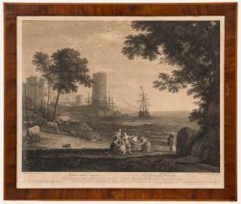 Francois Vivares after Claude Lorrain - 1771 Engraving, The Abduction of Europe
