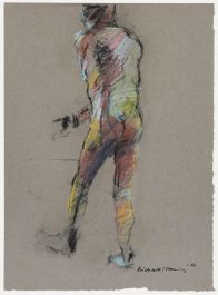 Richard J.S. Young - 2006 Pastel, Walking Nude