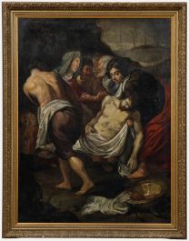 Flemish School 18th Century Oil - Christ's Entombment