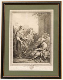 Porporati after Van Loo - 1784 Engraving, Erminia and the Shepherd