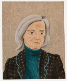 Francis Plummer (1930-2019) - 20th Century Oil, The Teal Turtleneck
