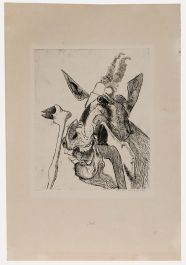 Willem Retera (1890-1955) - Mid 20th Century Etching, Goat