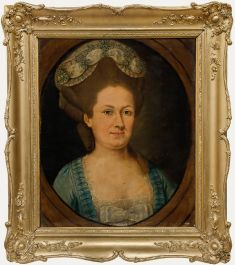 18th Century Oil - The Military Man's Wife