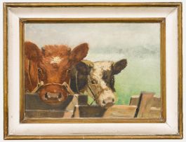 Mark Osman Curtis (1879-1959) - Mid 20th Century Oil, Feeding Time
