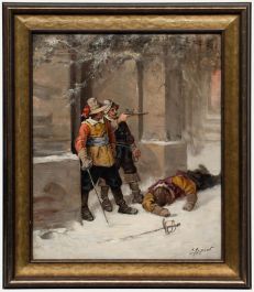 Georges Appert (1850-1934) - Late 19th Century Oil, A Steady Hand