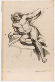 Jeremias Wolff (1667-1724) - 18th Century Engraving, Academic Figure Study 14.