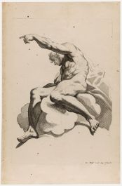 Jeremias Wolff (1667-1724) - 18th Century Engraving, Academic Figure Study 11.