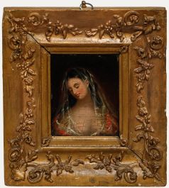 Fine Early 19th Century Oil - St Mary Magdalene in Repose