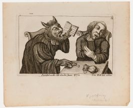 Thomas Sanders after John Collier (1708-1786) -18th Century Engraving, Hypocrisy