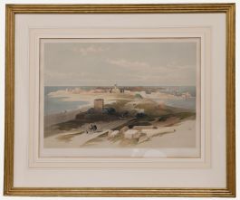 Louis Haghe after David Roberts - Lithograph, Tyre from the Isthmus