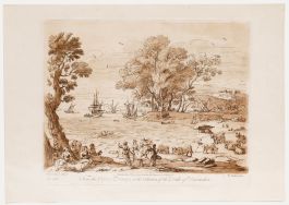 Richard Earlom after Claude Lorrain - 1776 Etching, The Rape of Europa