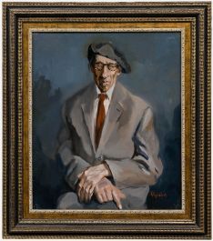 Anny Rouschop (b.1929) - 20th Century Oil, Dapper Gentleman
