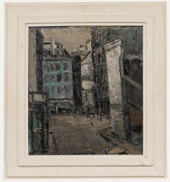 Jan Michiels - Framed Mid 20th Century Oil, Dutch Street Scene