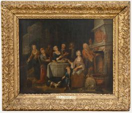 Attributed to Jan Baptist Lambrechts - 18th Century Oil, Festivities