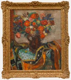 Paul Hannaux - Mid 20th Century Oil, Wild Flowers
