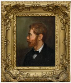 Late 19th Century Oil - Gentleman in Profile