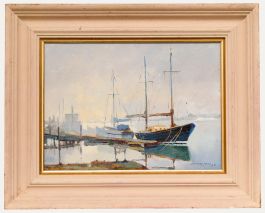 Charles Smith - Framed 20th Century Oil, Reflections