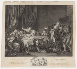 After Jean-Baptiste Greuze - 18th Century Engraving, Les Regrets Inutiles